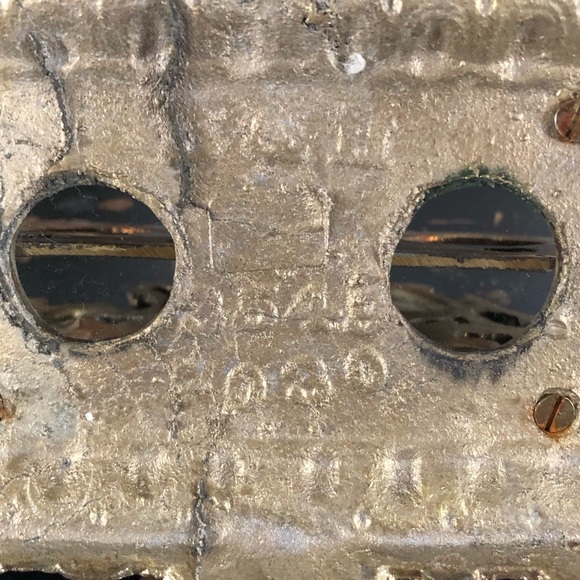 Antique Brass Letter Holder Deer Hunting Scene - Picture 6 of 9